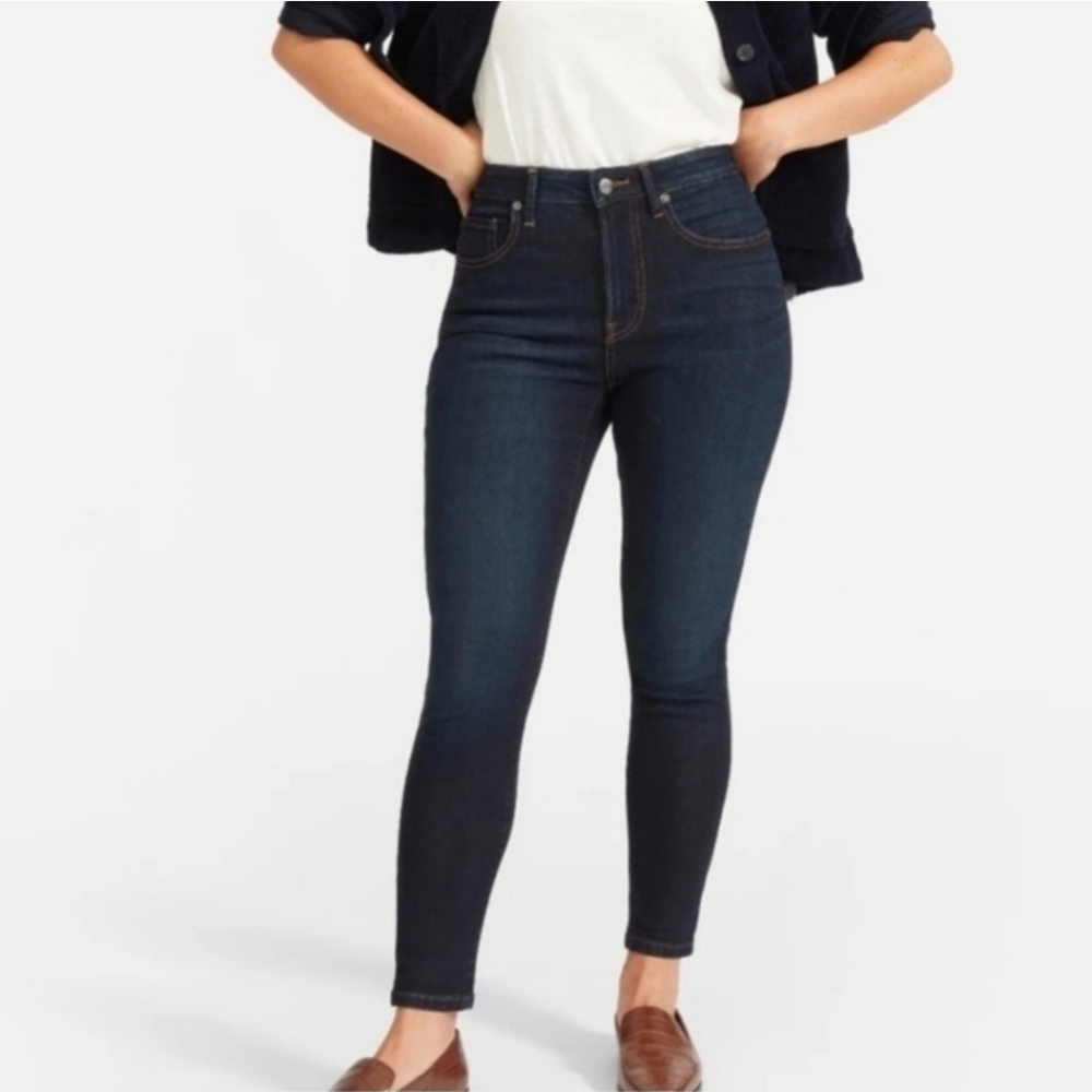 Everlane The High Rise Skinny Ankle Jean Dark Wash Size 27